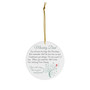 Sympathy Gifts For Loss Of Dad - Heartfelt Christmas Ornament Remembrance Memorial Tribute For Dad