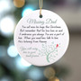 Sympathy Gifts For Loss Of Dad - Heartfelt Christmas Ornament Remembrance Memorial Tribute For Dad