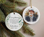Heartfelt Sympathy Gift: Custom Photo Memorial Ornament For Dad - In Loving Memory Keepsake, Thoughtful Remembrance