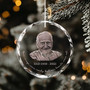 Engraved Photo Acrylic Ornament For Sympathy - Thoughtful Memorial Gift In Honor Of Dad's Passing