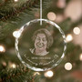 Engraved Photo Acrylic Ornament For Sympathy - Thoughtful Memorial Gift In Honor Of Dad's Passing