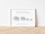 Thoughtful Elephant Family Canvas Gift For Mom - Personalized Art For Mother's Day And New Baby