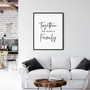 Together We Make A Family Canvas Art - Touching Quotes For Living Room DéCor, Family Inspirational Printable