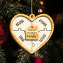 Personalized Wooden Ornament 'Together We Make A Family' – Custom Family Christmas Gift