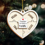 Personalized Wooden Ornament 'Together We Make A Family' – Custom Family Christmas Gift