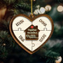 Personalized Wooden Ornament 'Together We Make A Family' – Custom Family Christmas Gift