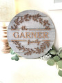 Personalized Rustic Welcome Family Sign - Farmhouse Style Shiplap Decor For Housewarming Gift