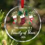 Personalized Baby's First Christmas 2024 Acrylic Ornament For New Parents Family Christmas Keepsake