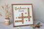 Heartfelt Personalized Family Name Wooden Sign - Custom Last Name Crossword Art For Living Room