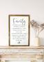 Heartfelt Family Definition Canvas For Rustic Farmhouse DéCor | Inspirational Wall Art Housewarming Gift