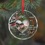 Touching Memorial Christmas Acrylic Ornament For Dad - Custom 'I Know Heaven Is A Beautiful Place' Keepsake