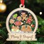 Personalized Baby Announcement Ornament For New Parents - Christmas Theme