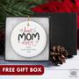 Heartfelt Christmas Ornament For Mom 2024 - Personalized Best Mom Ever Gift From Son