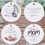 Heartfelt Christmas Ornament For Mom 2024 - Personalized Best Mom Ever Gift From Son