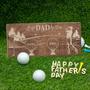 Best Dad By Par Wooden Golf Sign - Thoughtful Christmas And Birthday Gift For Dad From Daughter - Personalized Golf Decor