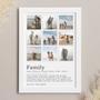 Custom Family Definition Canvas - Touching Wall Art For Housewarming Or Living Room Decor