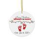 Thoughtful Christmas Ornament For New Parents - Personalized 2025 Design For Expecting Moms And Dads