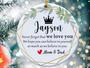 Heartfelt Personalized Son Ornament Gift From Mom And Dad - Christmas Love Keepsake