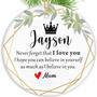 Heartfelt Personalized Son Ornament Gift From Mom And Dad - Christmas Love Keepsake