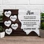 Customized Thank You Mom Canvas - Thoughtful Gift With Children's Names For Living Room DéCor