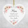 Thoughtful Thank You Mom Ornament Personalized Gift For Mother's Day