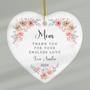 Thoughtful Thank You Mom Ornament Personalized Gift For Mother's Day