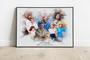 Add Deceased Loved One To Family Portrait Canvas - Personalized Gift For Dad And Mom