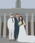 Heartfelt Wedding Canvas - Add Loved One To Photo With Custom Family Portrait For Bride And Parents