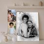 Angel Wings Memorial Canvas For Mom Dad - Add Deceased Loved One Photo, Thoughtful Family Gift