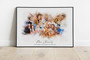 Add Deceased Loved One To Family Portrait Canvas - Personalized Gift For Dad And Mom