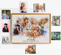 Add Deceased Loved One To Family Portrait Canvas - Personalized Gift For Dad And Mom