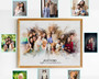 Add Deceased Loved One To Family Portrait Canvas - Personalized Gift For Dad And Mom