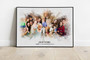 Add Deceased Loved One To Family Portrait Canvas - Personalized Gift For Dad And Mom