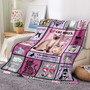 Cozy Funny Cat Flannel Fleece Blanket - Ideal Gifts For Women And Girls, Cat-Themed Decor For Bed, Chair, Couch