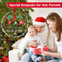 Baby's First Christmas Glass Ornament For New Parents 2024 - New Mom And Dad Family Tree DéCor