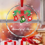 Baby's First Christmas Glass Ornament For New Parents 2024 - New Mom And Dad Family Tree DéCor