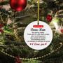 Thoughtful 'You Are My Bonus Mom' Ornament For Christmas - Ceramic Tree Decoration - Precious Gift For Stepmom From Daughter Or Son