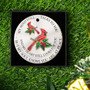 Personalized Cardinal Ornament For Loss - Memorial Ceramic Christmas Gift For Loved Ones