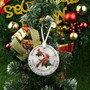 Personalized Cardinal Ornament For Loss - Memorial Ceramic Christmas Gift For Loved Ones