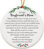 Personalized Ceramic Ornaments 2024 Christmas Gift For Boyfriend's Mom Decor