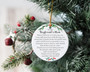 Personalized Ceramic Ornaments 2024 Christmas Gift For Boyfriend's Mom Decor