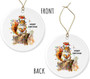 Personalized Ceramic Squirrel Christmas Ornament For Pet Lovers