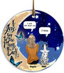 Personalized Dog Mom Ornament With 'I Love You To The Moon And Back' Quote 2023 - Memorial Christmas Gift For Dog Owners