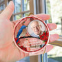 Personalized Memorial Ornament For Family - Custom Photo Keepsake 'I'm Always With You' Glass Circle For Christmas