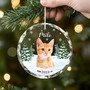 Custom Pet Photo Christmas Ornament For Dog Lovers Pet Memorial Keepsake Holiday Gift