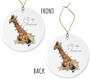 Giraffe Christmas Ornament Keepsake Gift For Pet Lovers Tree Decor
