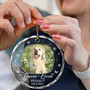 Touching Memorial Pet Ornament For Pet Lovers - Personalized Dog Cat Loss Gift