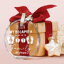 Heartfelt 2024 Family Christmas Ornament For New Moms And Dads – Personalized Glass Decoration For Holiday Cheer