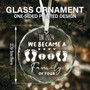 Heartfelt 2024 Family Christmas Ornament For New Moms And Dads – Personalized Glass Decoration For Holiday Cheer