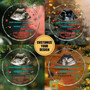 Heartfelt Family Photo Pregnancy Ornament 2024 For New Parents - Personalized Glass Circle Christmas Decoration
